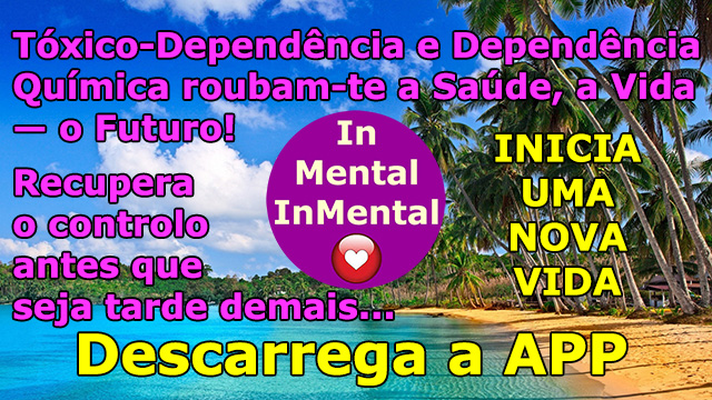 A TÓXICO-DEPENDÊNCIA E DEPENDÊNCIA QUÍMICA roubam-lhe a saúde, a vida — o futuro. Recupere o controlo antes que seja tarde demais. Descarregue a APP e inicie uma nova vida!